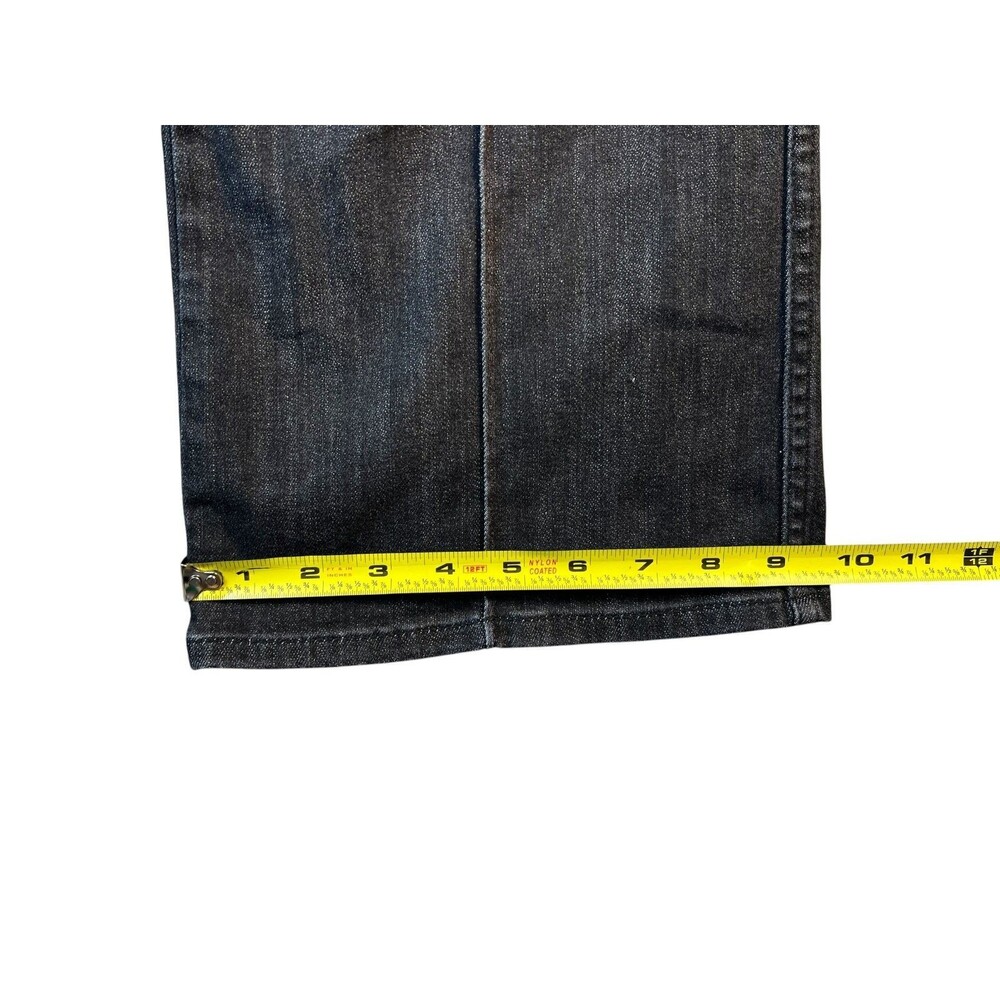 White House Black Market Curvy Black Ex High-Rise Skinny Flare Pintuck Jeans 12s - Picture 6 of 11